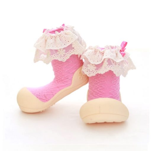 Giầy tập đi Attipas Lady Pink AW02 - giầy xinh cho bé gái - giầy bé gái 1 tuổi