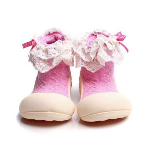 Giầy tập đi Attipas Lady Pink AW02 - giầy xinh cho bé gái 18 tháng - giầy bé gái 1 tuổi