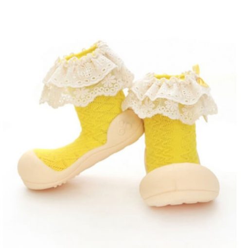 Giầy tập đi Attipas Lady Yellow AW01 - giầy xinh cho bé gái - giày bé gái 1 tuổi