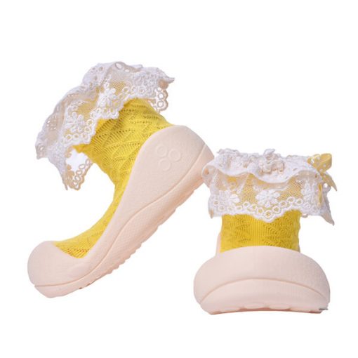 Giầy tập đi Attipas Lady Yellow AW01 - giày bé gái tập đi - giầy xinh cho bé gái 2 tuổi