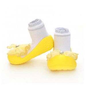 Giầy tập đi Attipas Crystal Yellow AQ03 - giày cho bé gái tập đi - giày xinh cho bé gái 1 tuổi