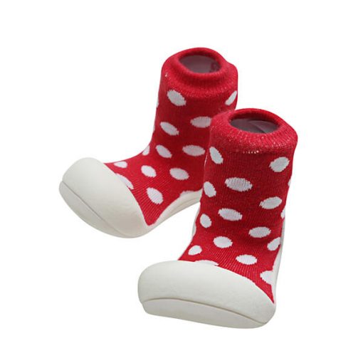 Giầy tập đi Attipas Polka Dot Red AD06 - giầy tập đi cho bé - giầy xinh cho bé gái 1 tuổi