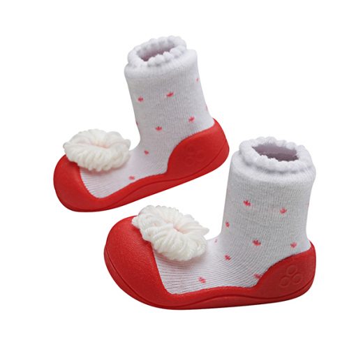 Giầy tập đi Attipas Ribbon Red A18R - giầy xinh cho bé gái 1 tuổi - mẫu giày đẹp cho bé gái tập đi